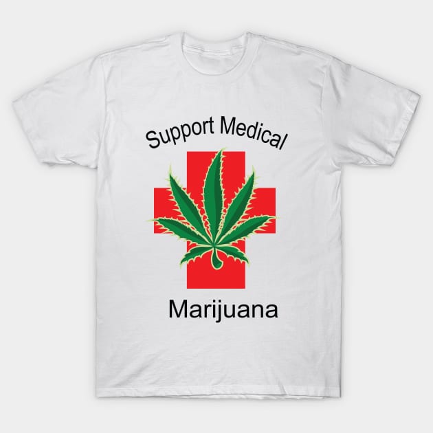 Support Medical Marijuana T-Shirt by medicalmj